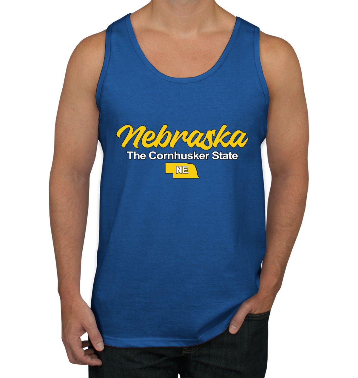 Nebraska The Cornhusker State Men's Tank Top