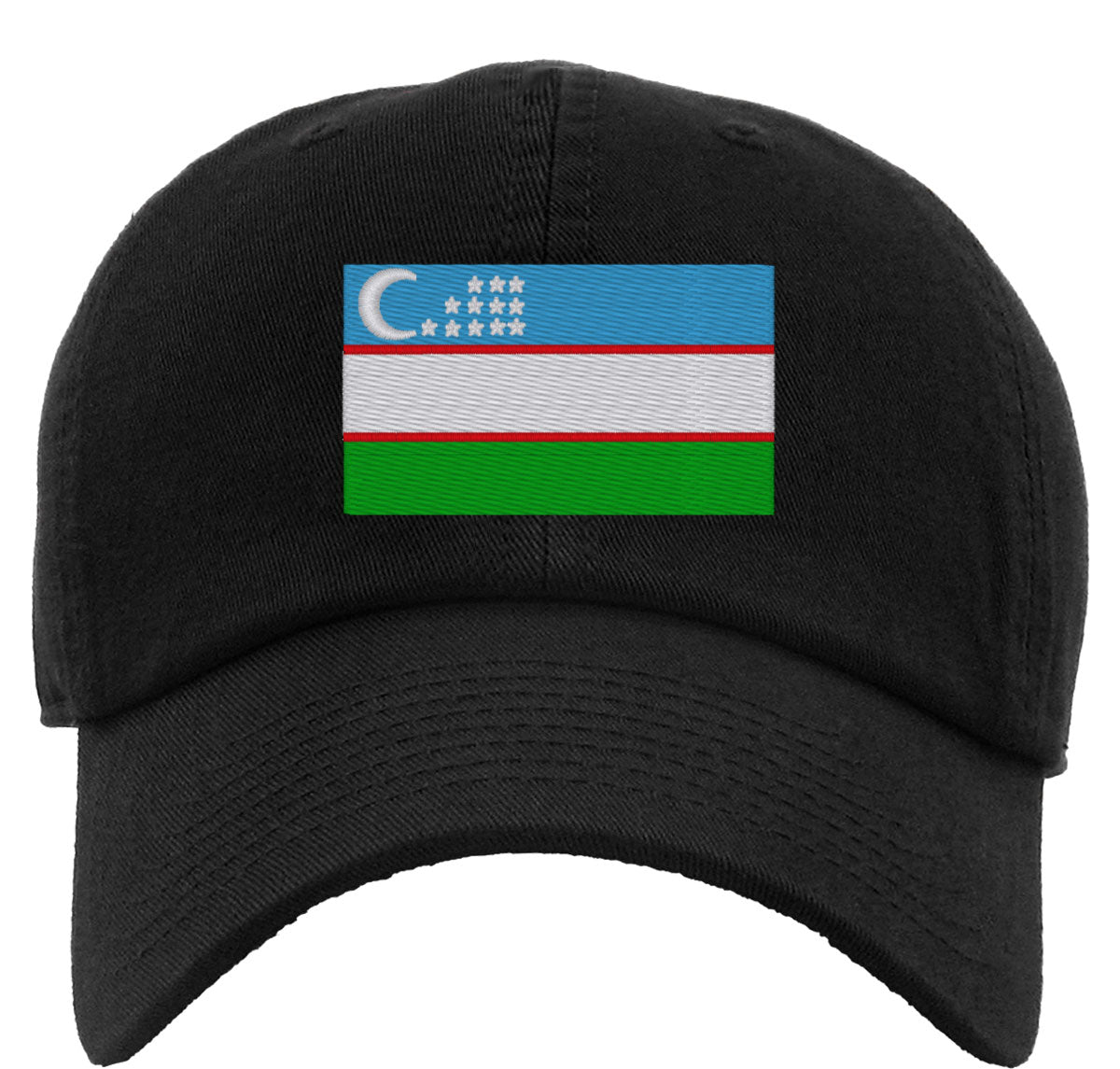 Uzbekistan Flag Premium Baseball Cap