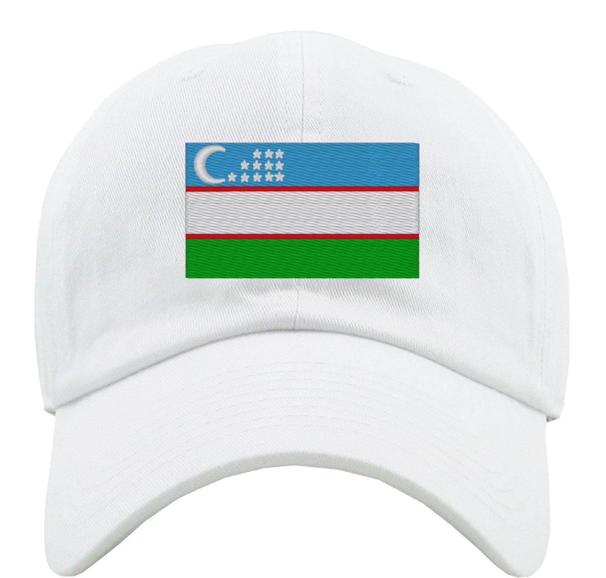 Uzbekistan Flag Premium Baseball Cap
