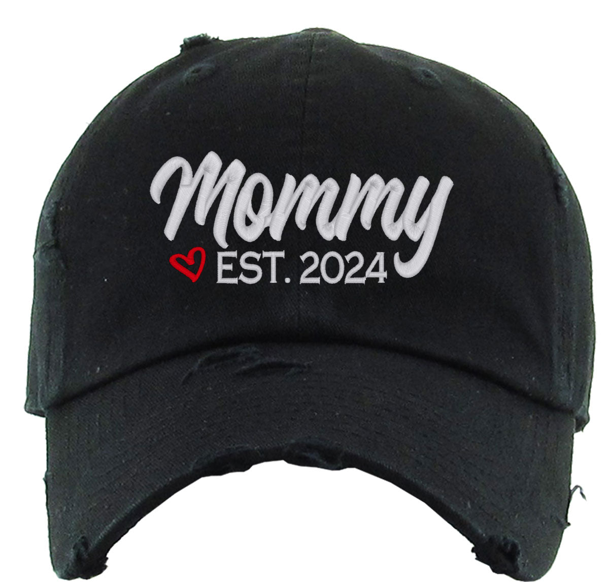 Mommy Established [Custom Year] Mother's Day Vintage Baseball Cap