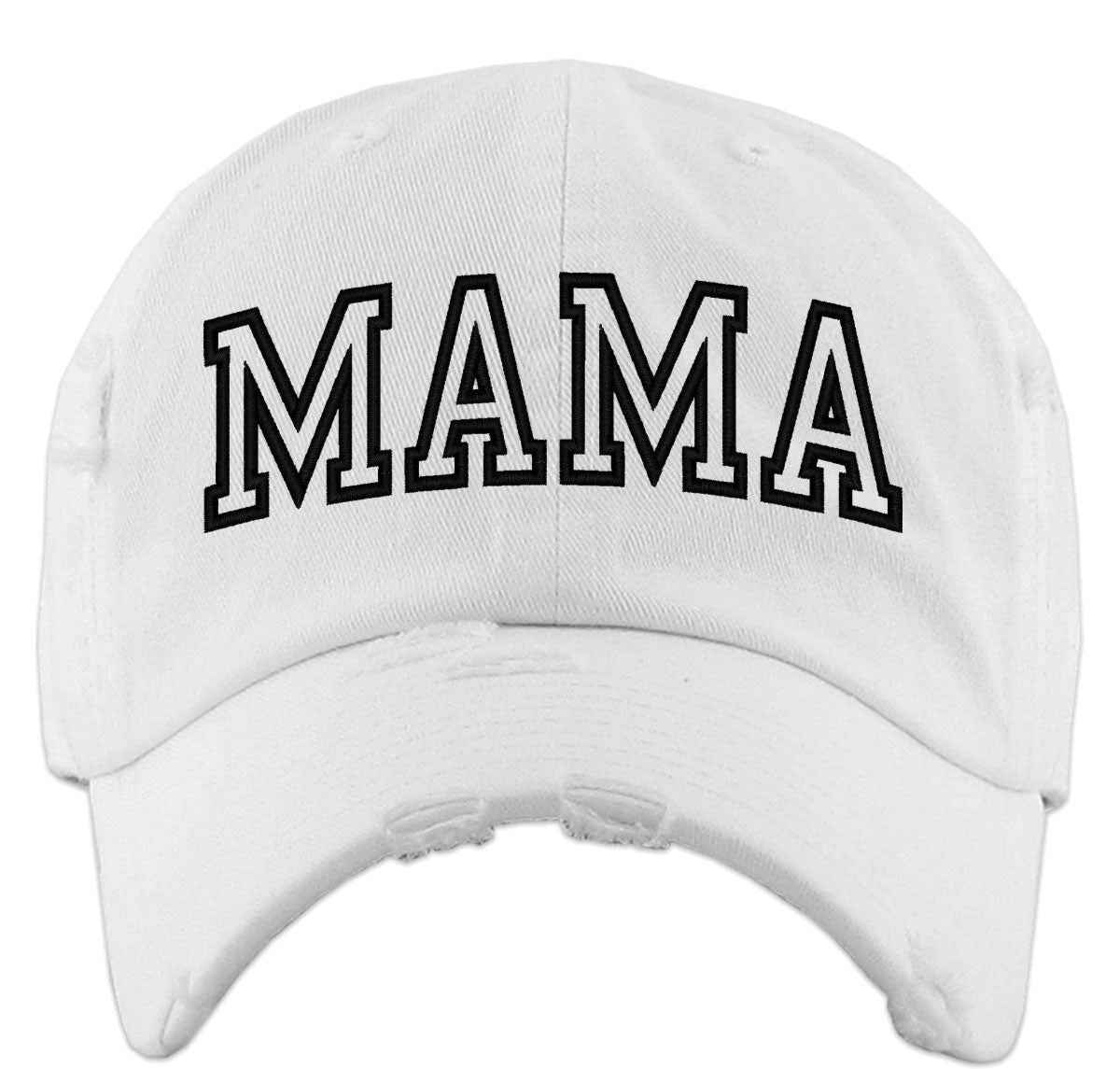 Mama Outline Text Vintage Baseball Cap