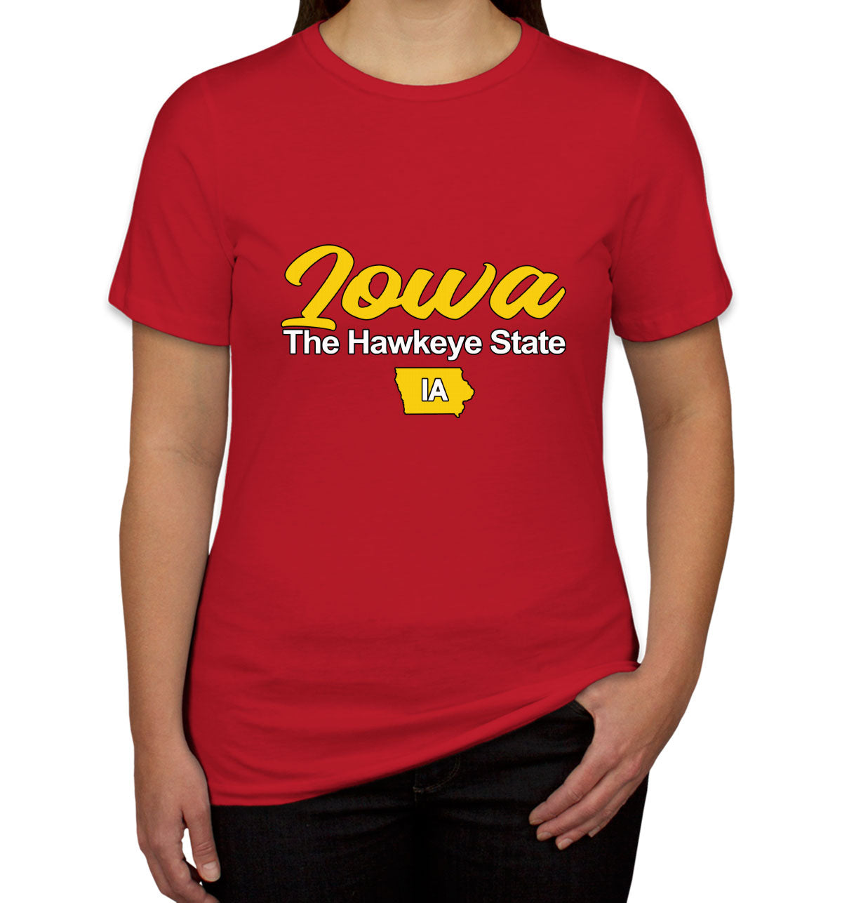 Iowa The Hawkeye State Women's T-shirt