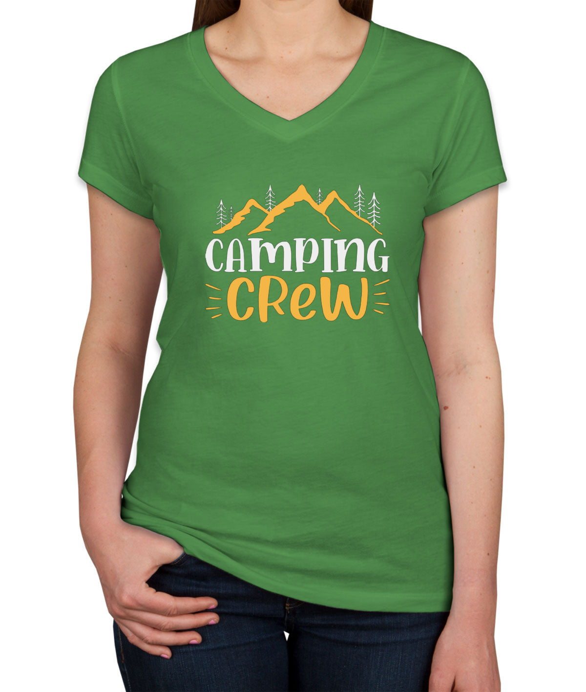Camping Crew Women's V Neck T-shirt