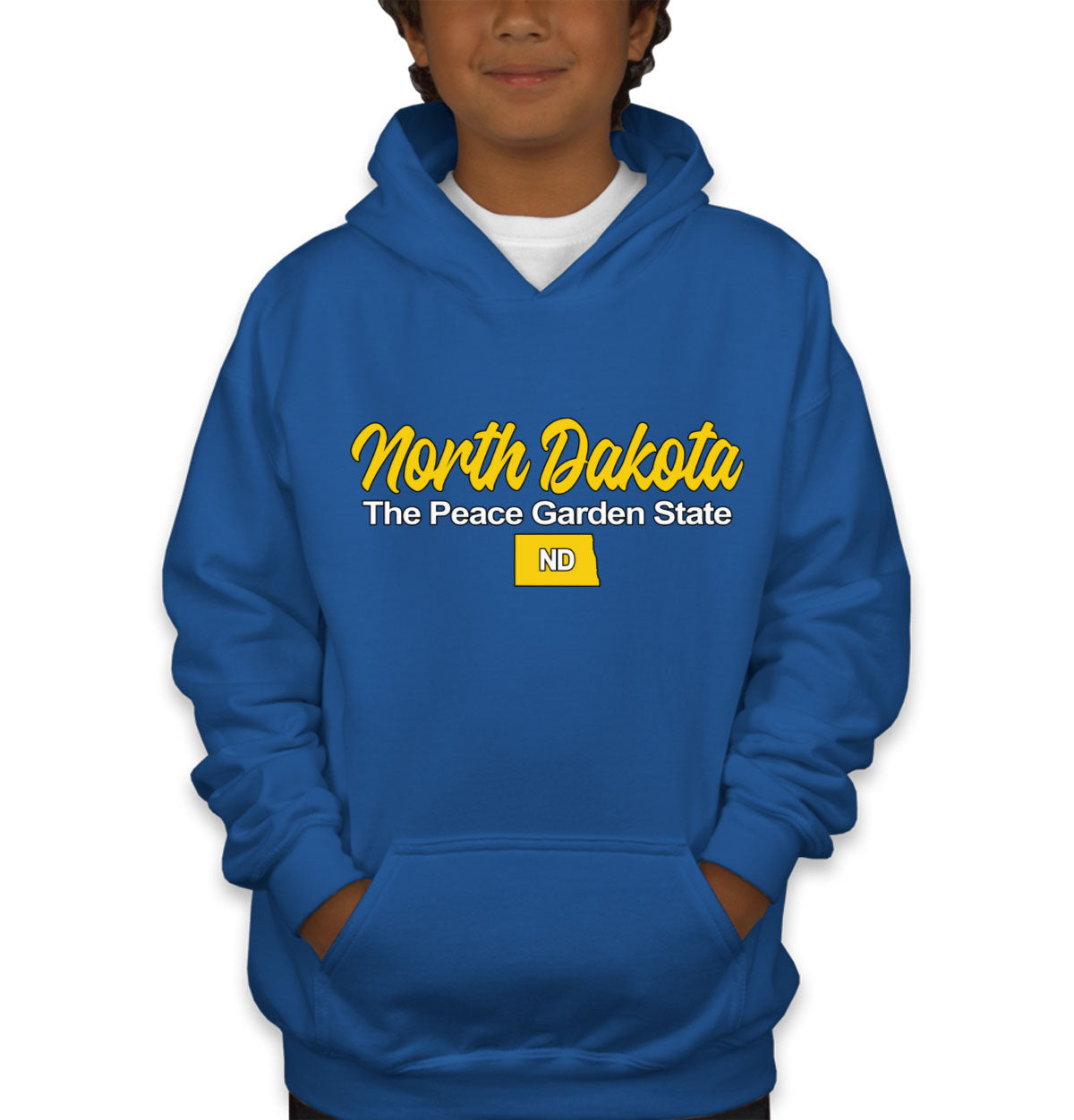 North Dakota The Peace Garden State Youth Hoodie