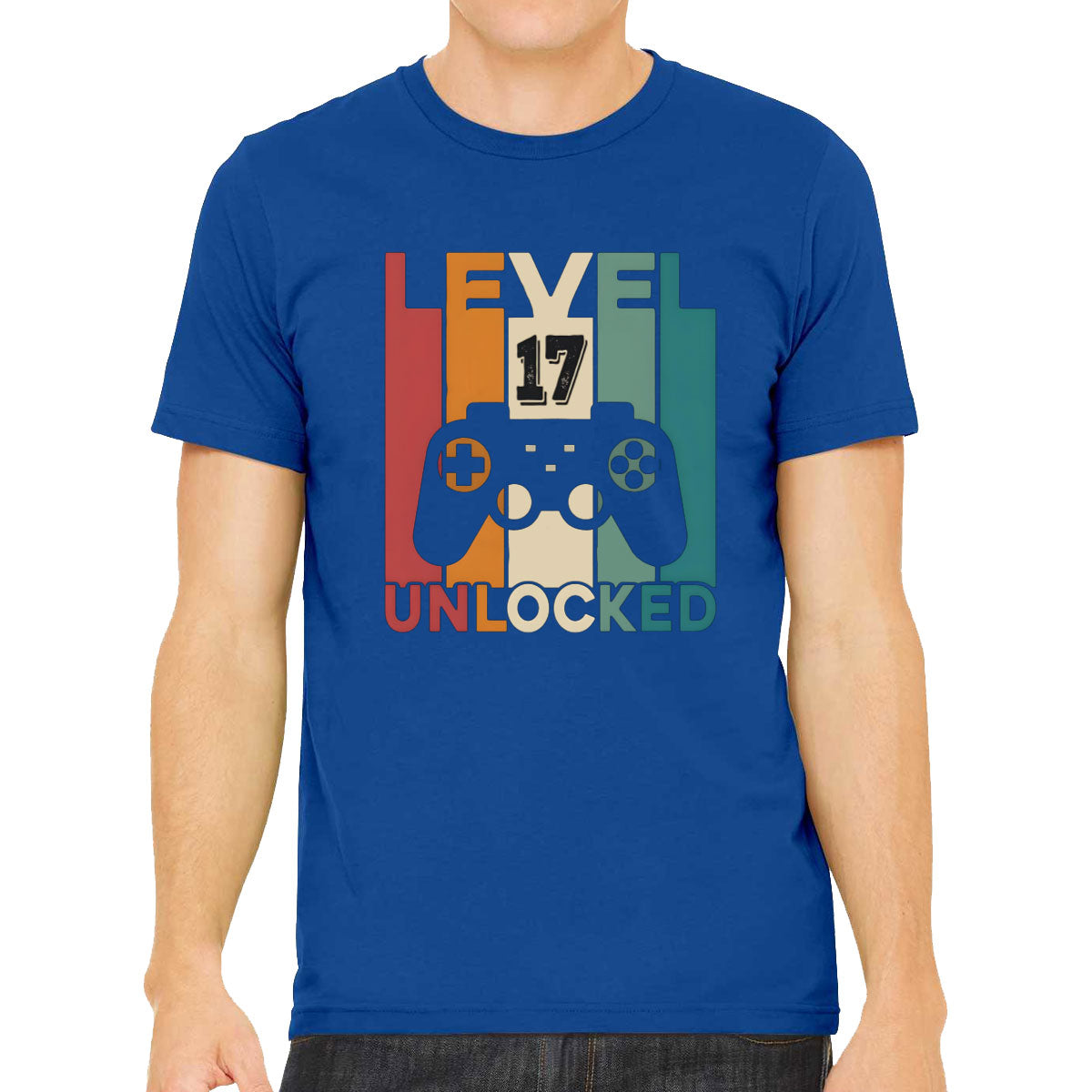 Level 17 Unlocked Gaming Birthday Men's T-shirt