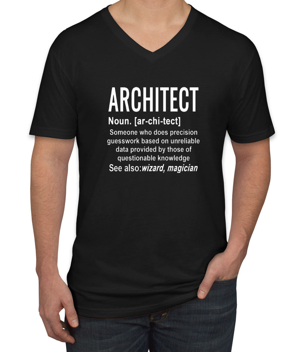 Architect Definition Men's V Neck T-shirt