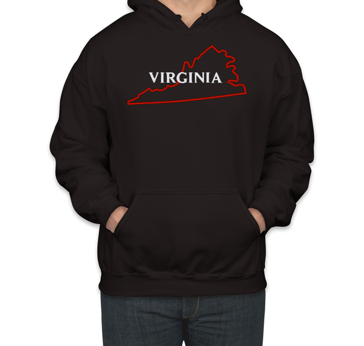 Virginia Embroidered Unisex Hoodie