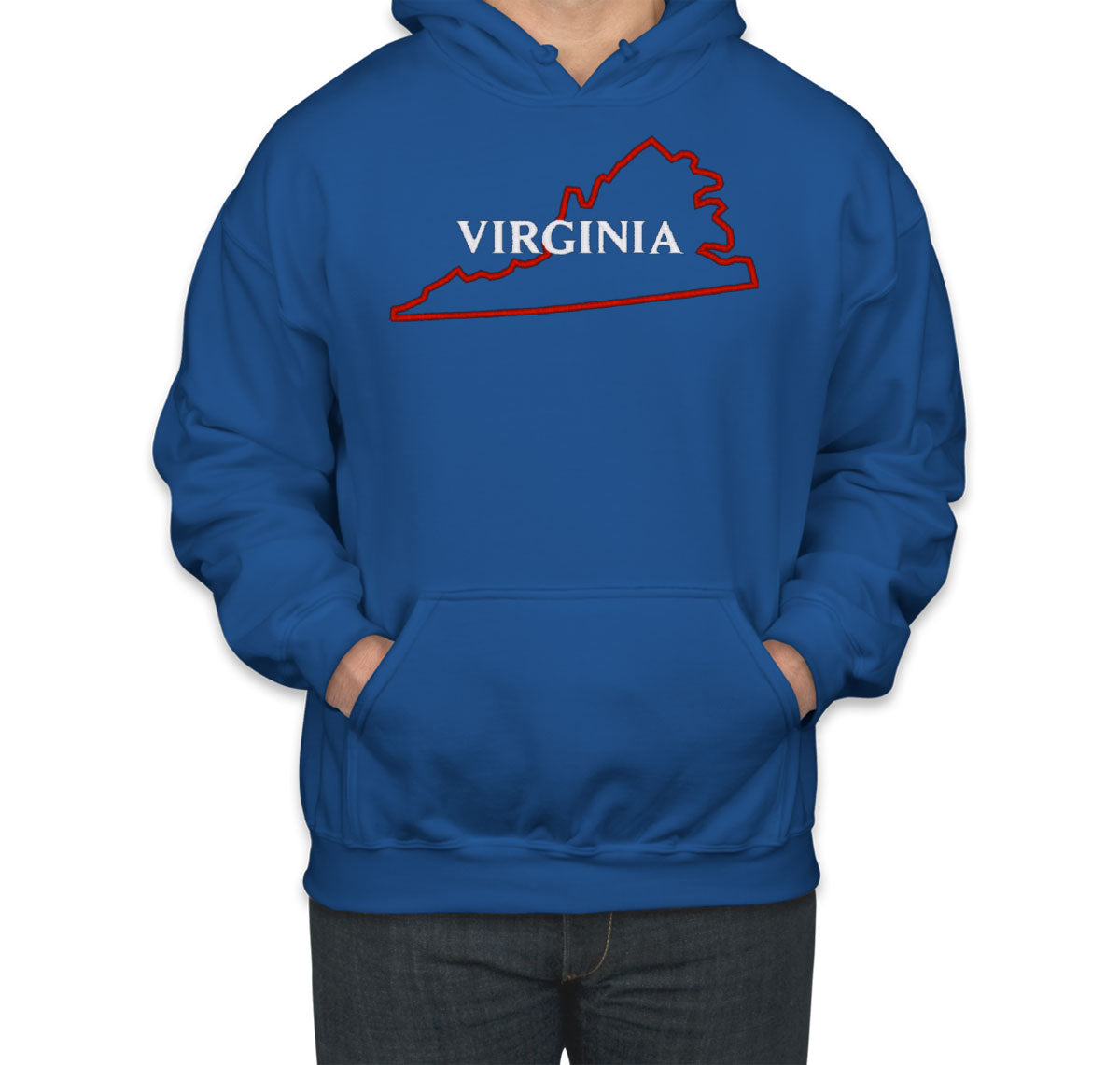 Virginia Embroidered Unisex Hoodie