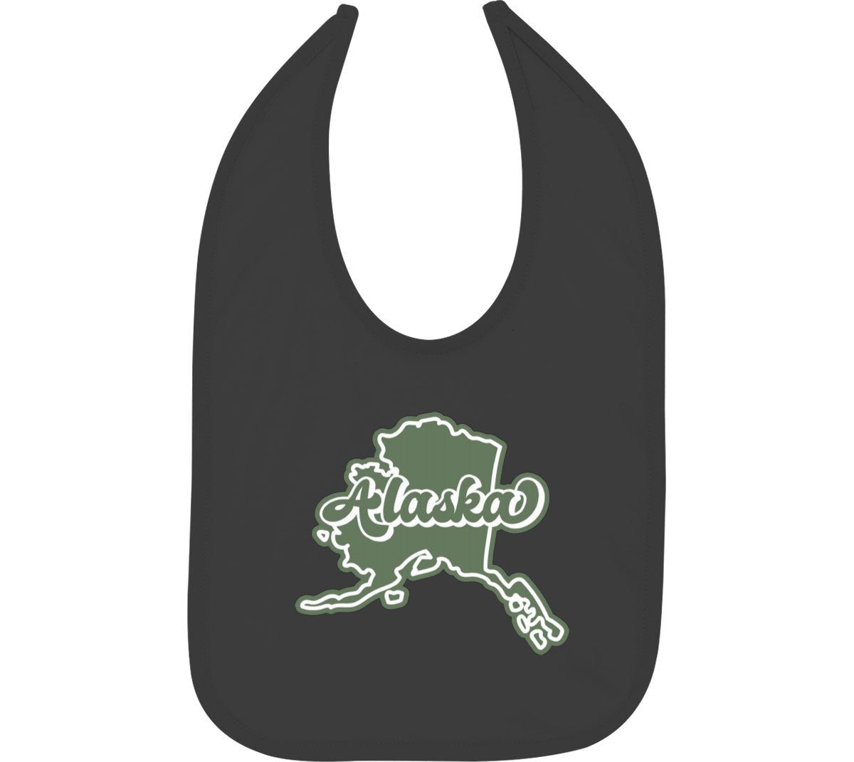 Alaska Map  Baby Bib