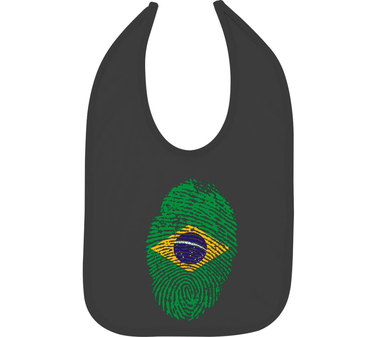 Brazil Fingerprint Baby Bib