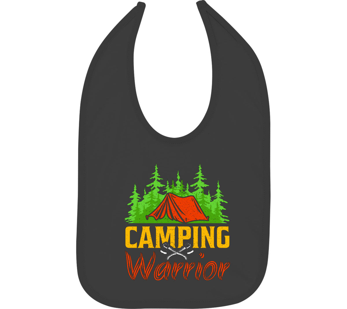 Camping Warrior Baby Bib