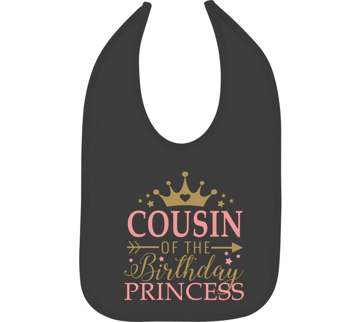 Cousin Of The Birthday Princess Baby Bib