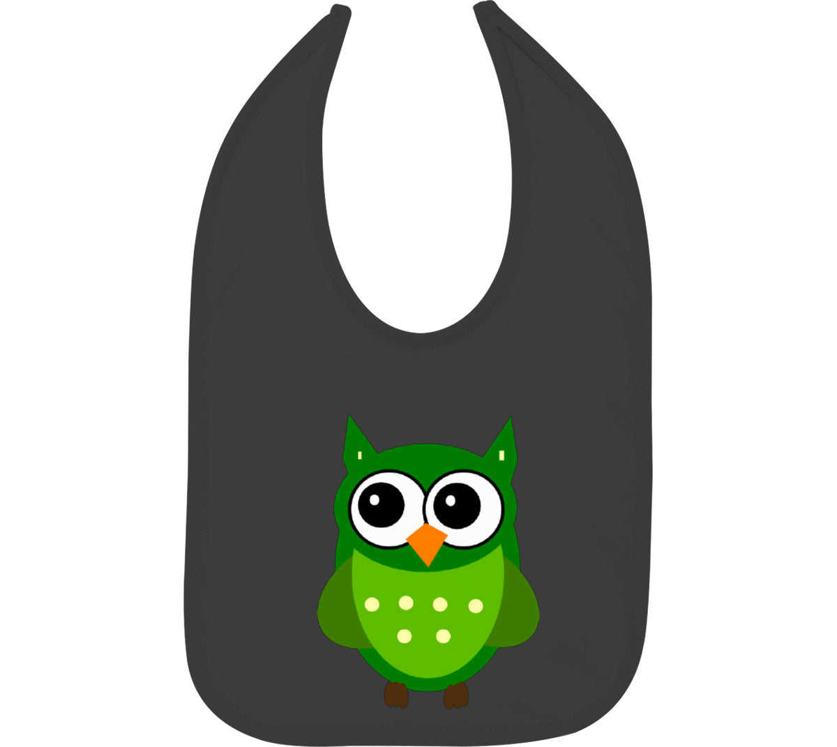 Cute Owl Cartoon Baby Bib