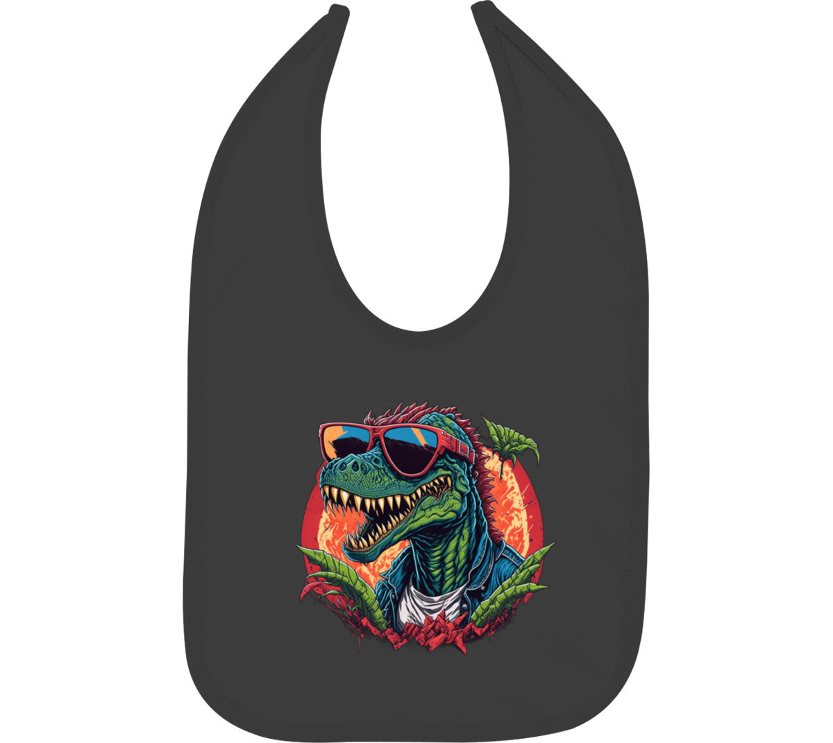 Colorful Dinosaur  Baby Bib