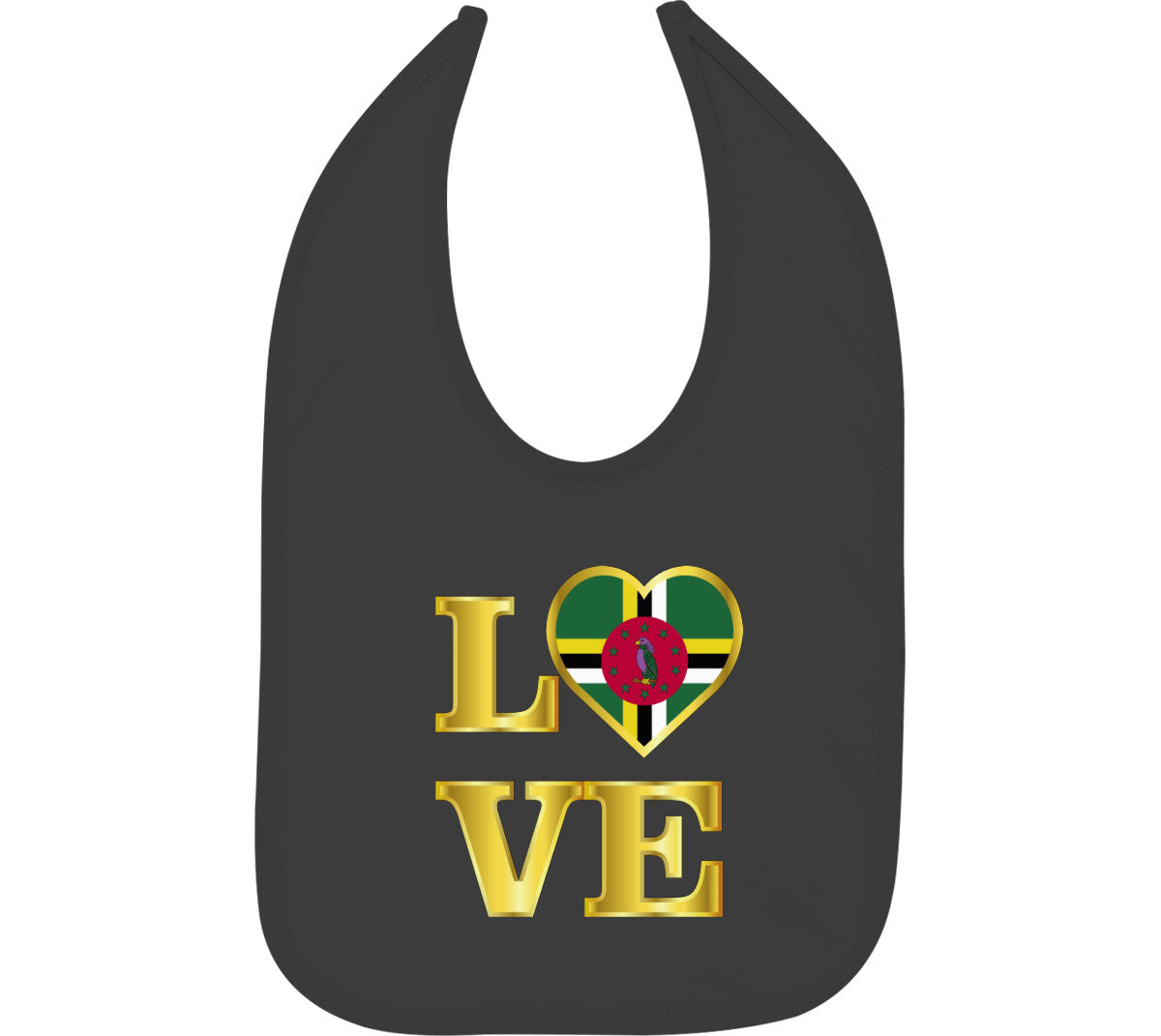 Dominica Love Baby Bib