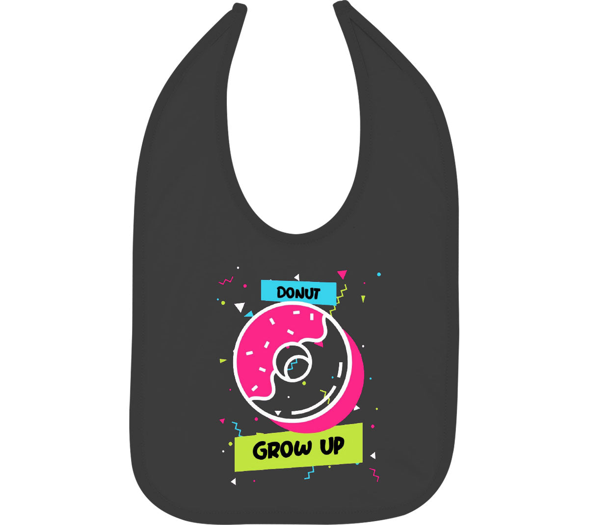 Donut Grow Up Birthday Baby Bib