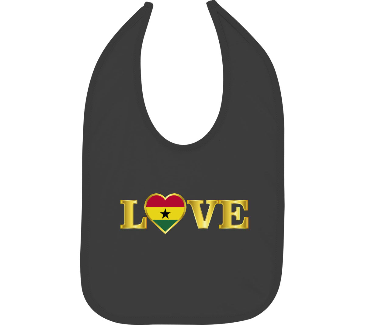 Ghana Love Baby Bib