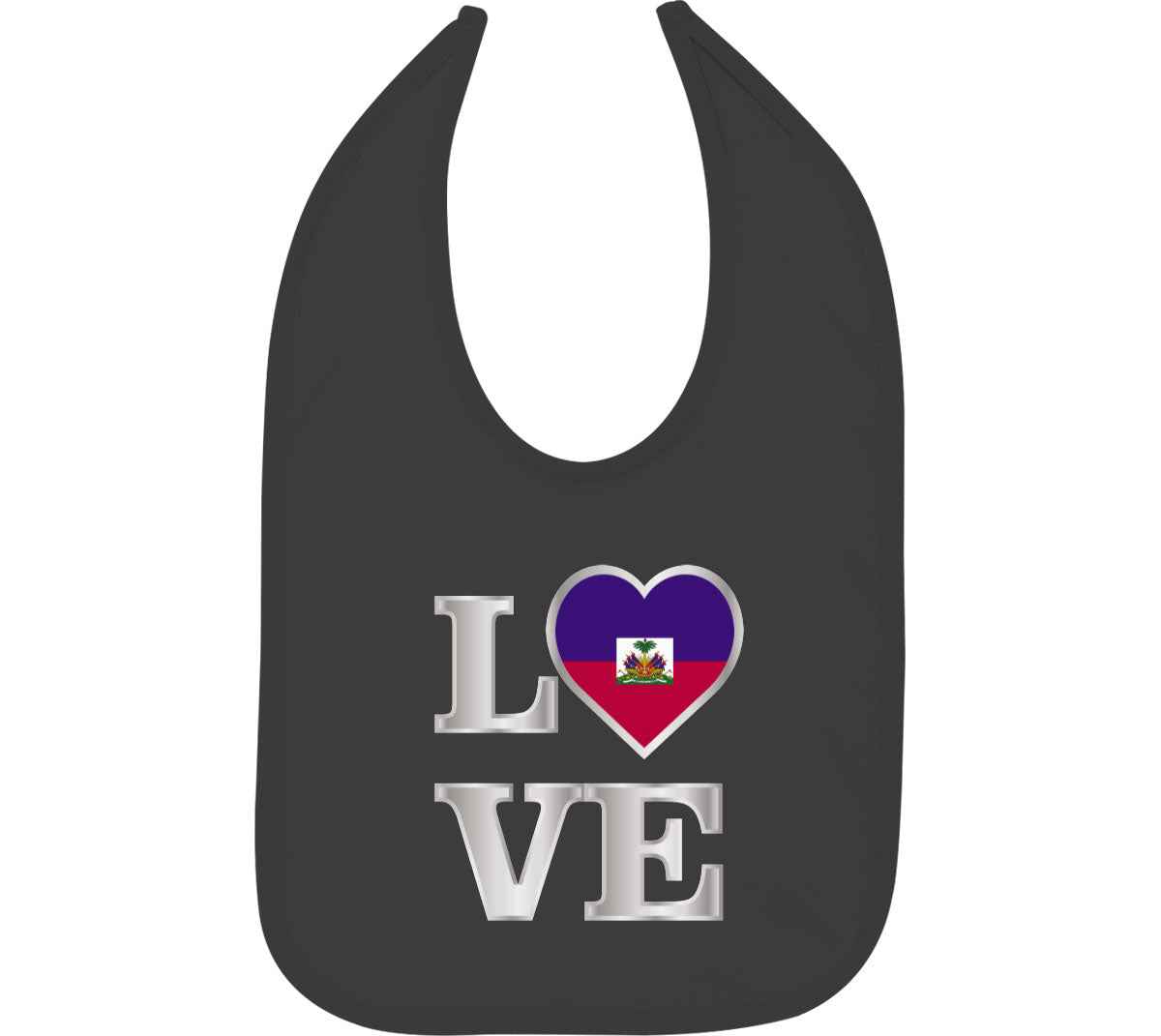 Haiti Love Baby Bib