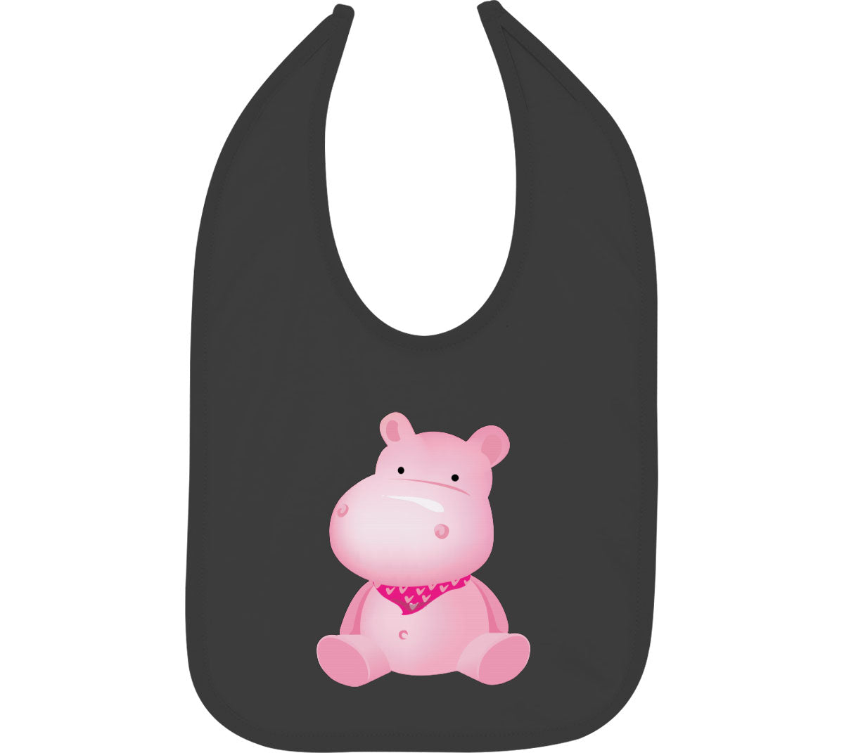 Cute Hippopotamus Baby Bib