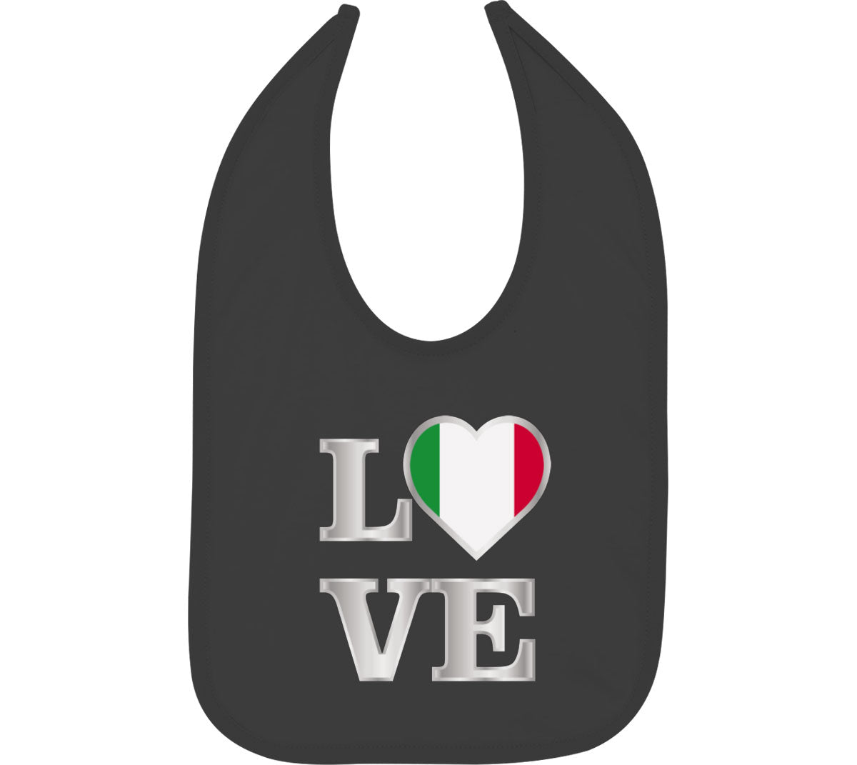 Italy Love Baby Bib