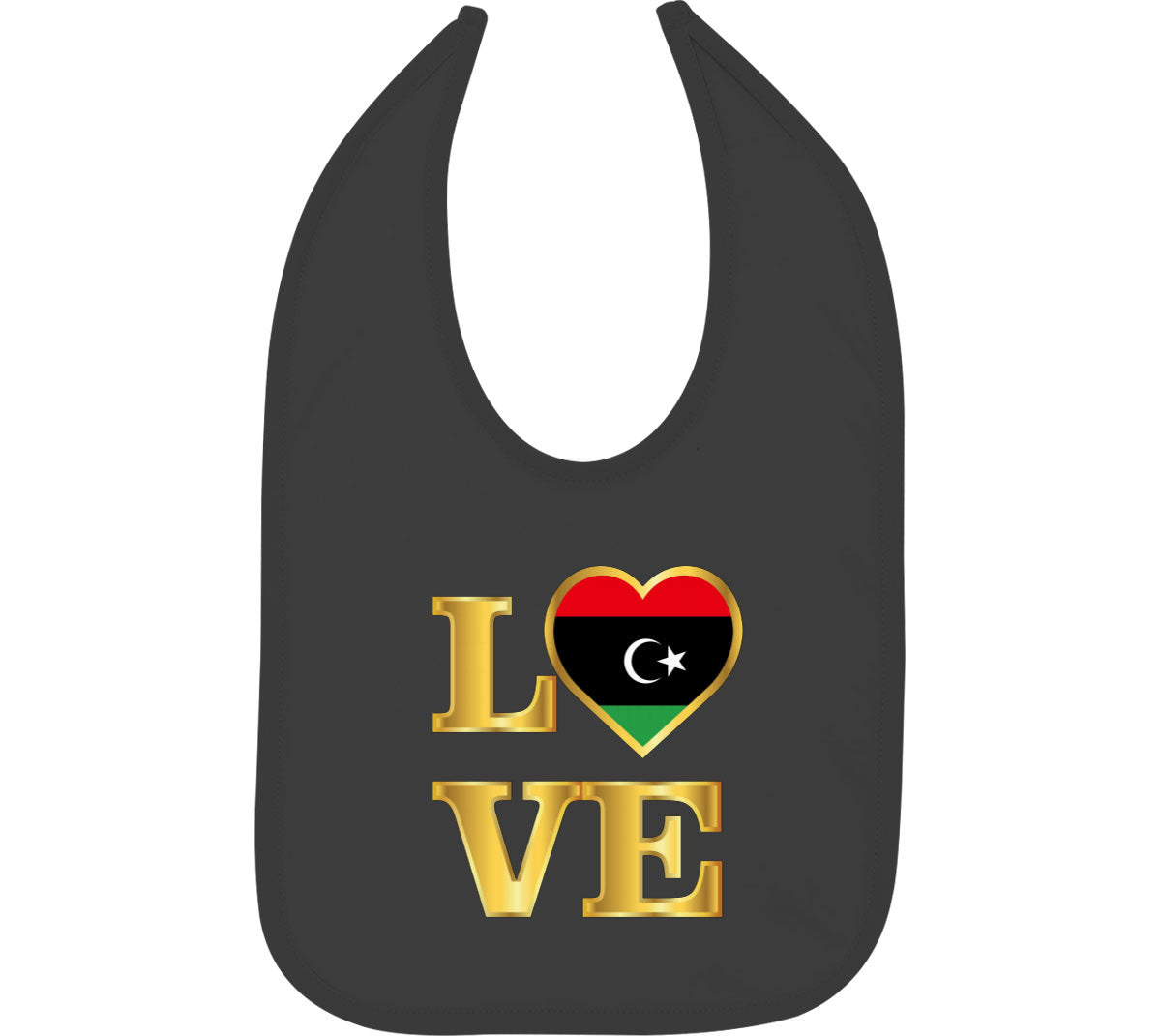 Libya Love Baby Bib