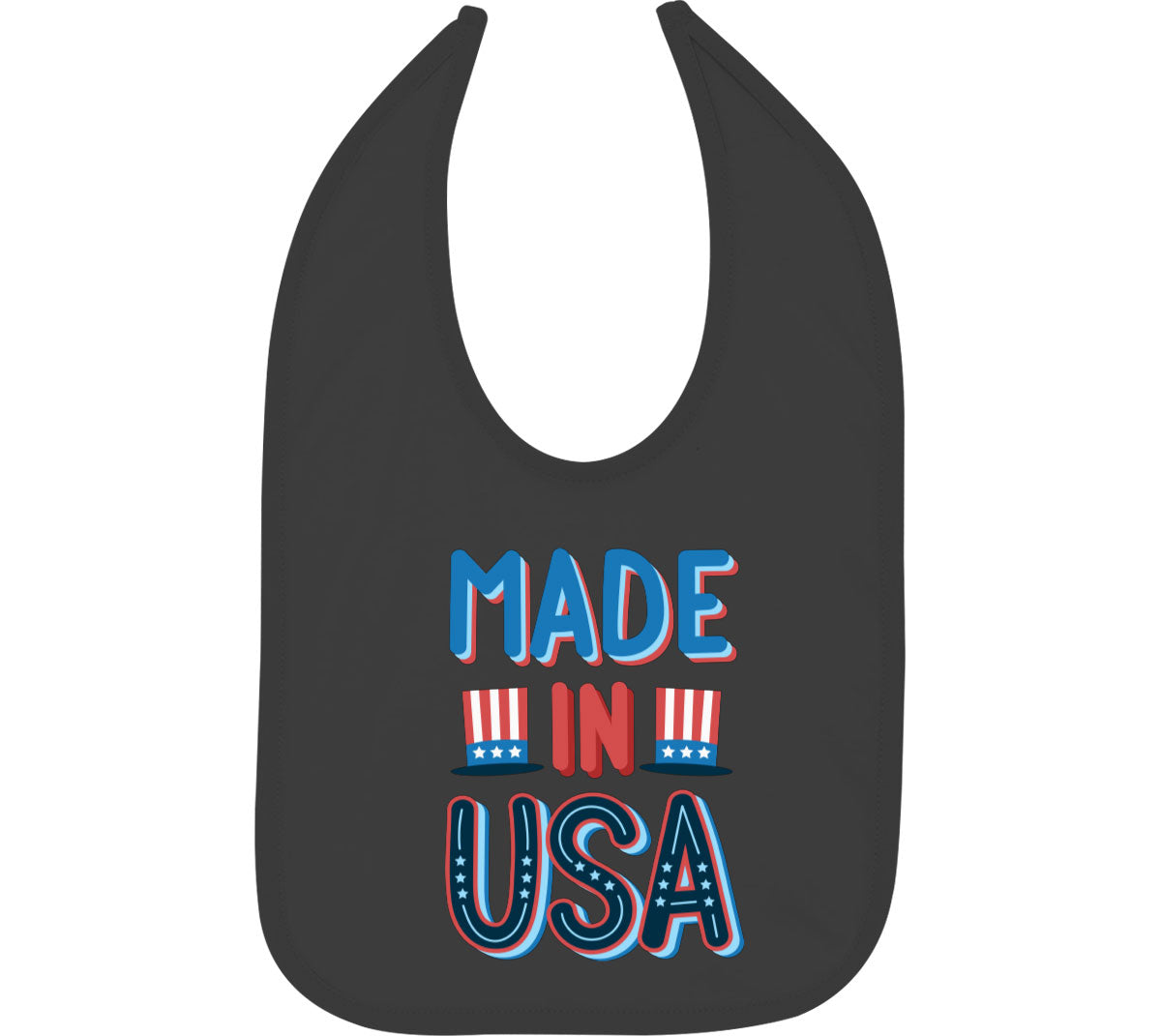 Made In USA Patriotic Baby Bib
