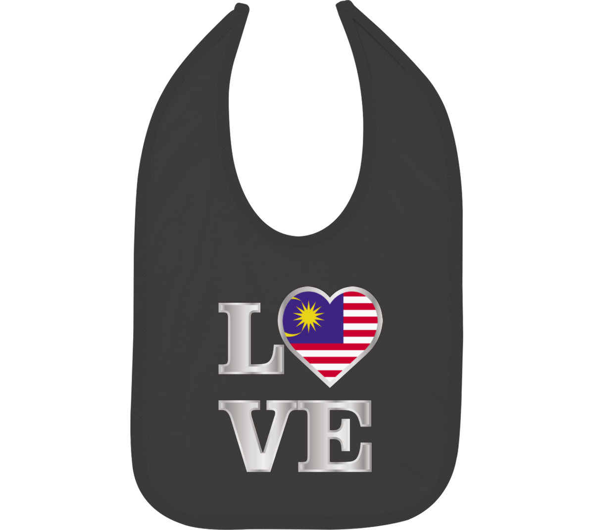 Malaysia Love Baby Bib