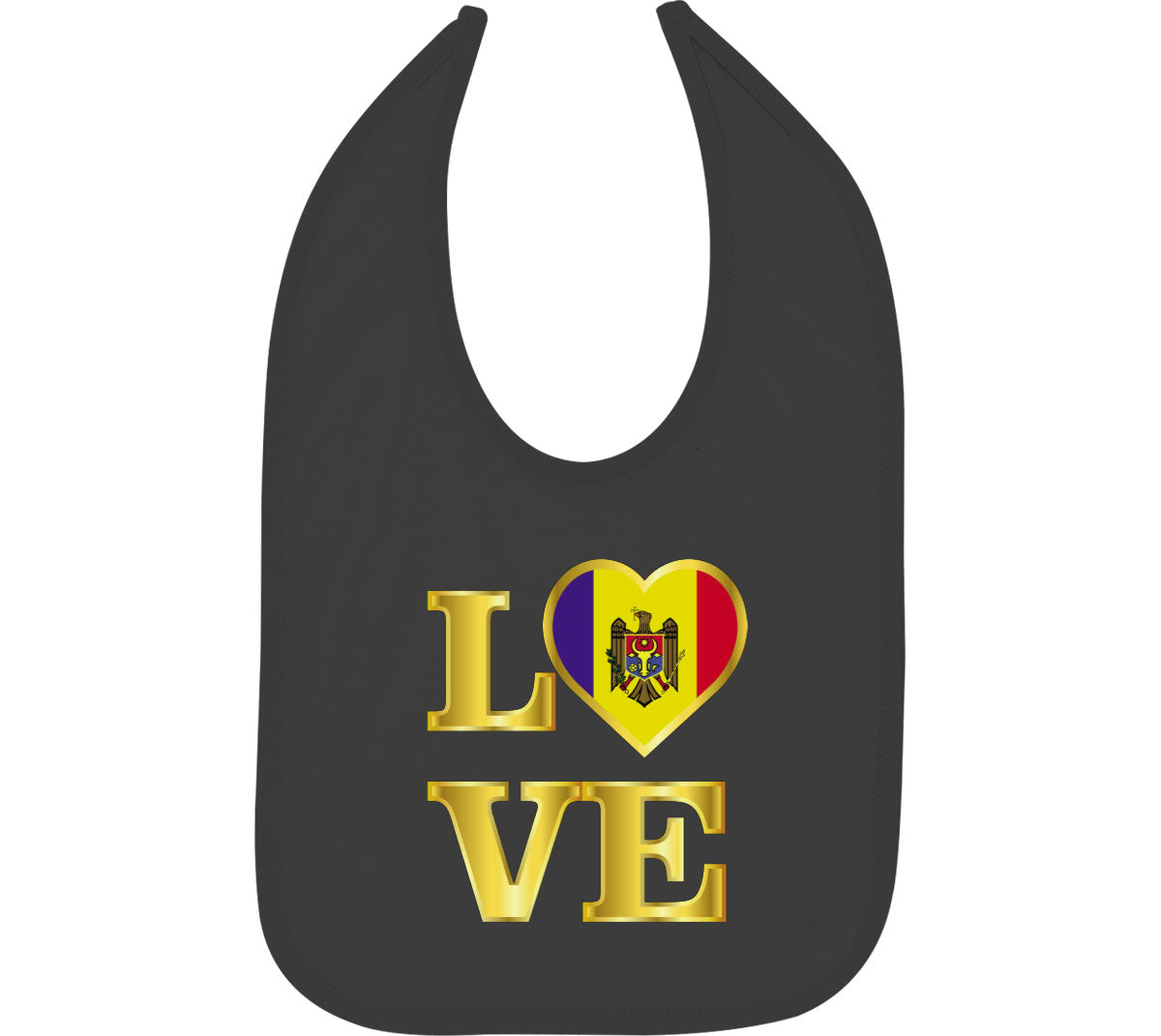 Moldova Love Baby Bib