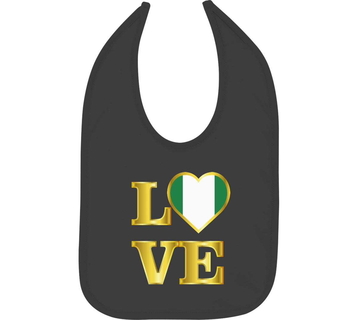 Nigeria Love Baby Bib