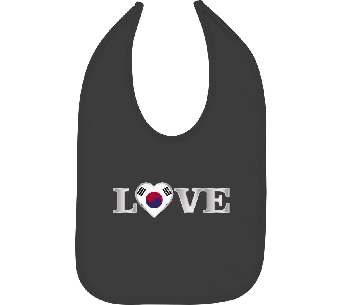 South Korea Love Baby Bib