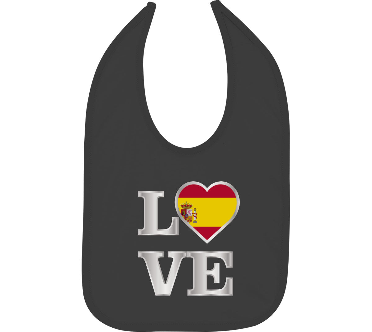 Spain Love Baby Bib
