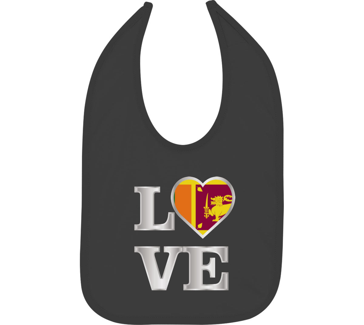 Sri Lanka Love Baby Bib