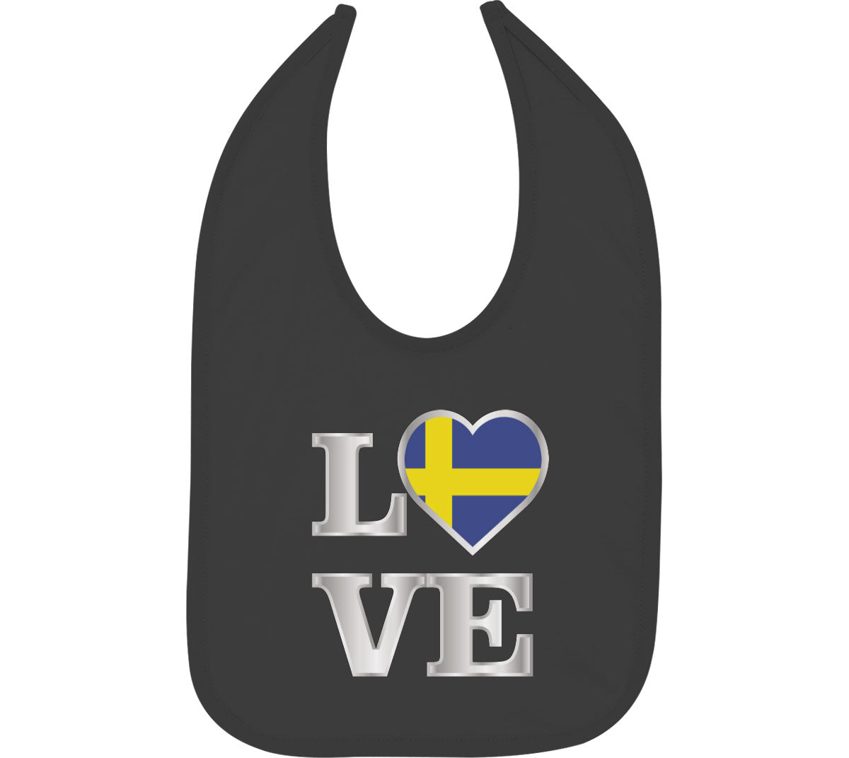 Sweden Love Baby Bib