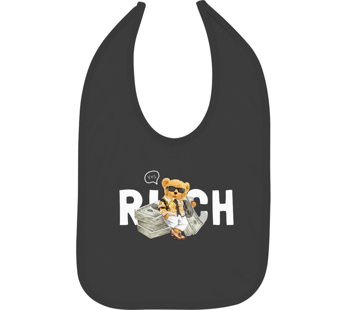 Teddy Bear Rich Baby Bib