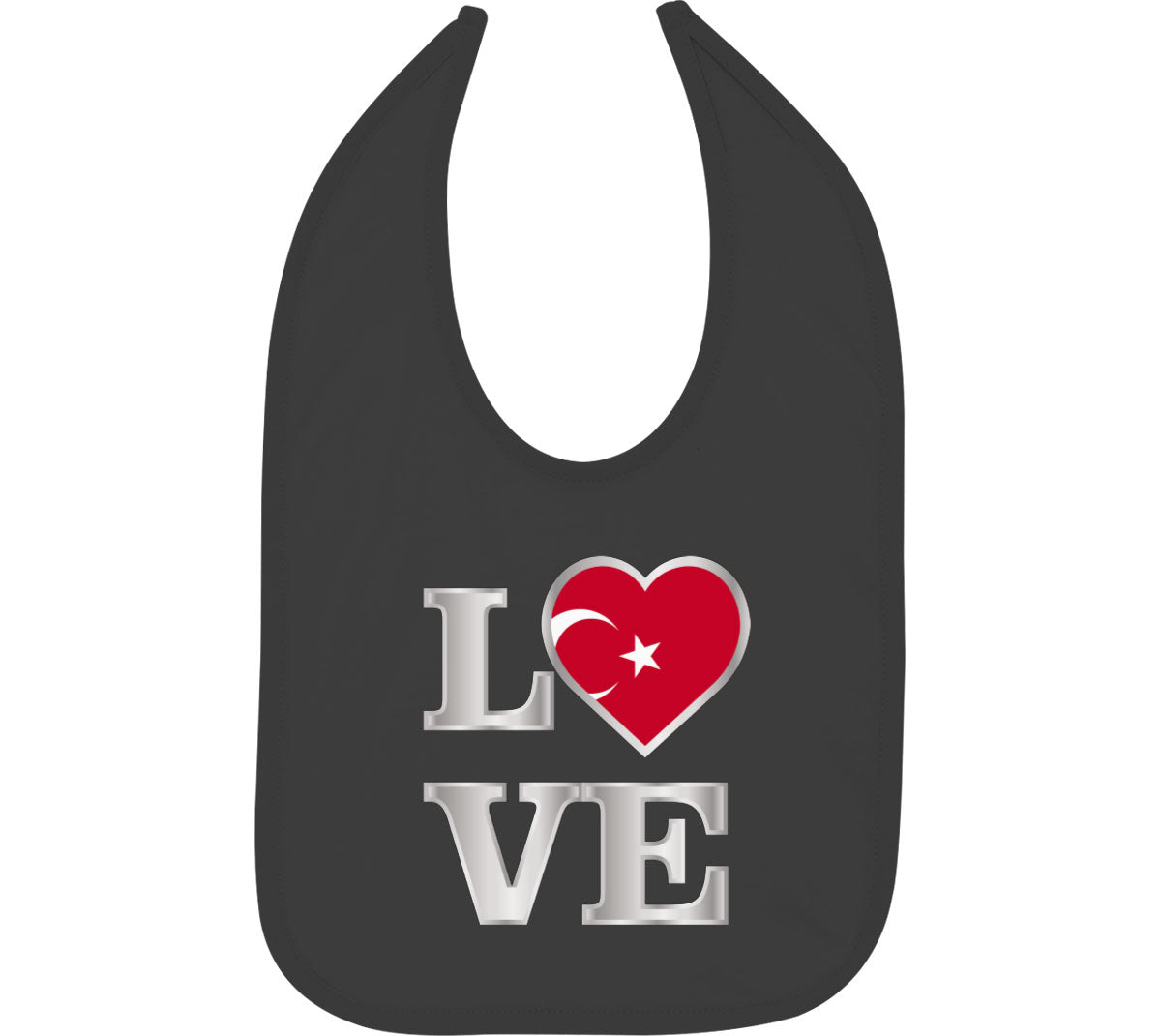 Turkiye Love Baby Bib