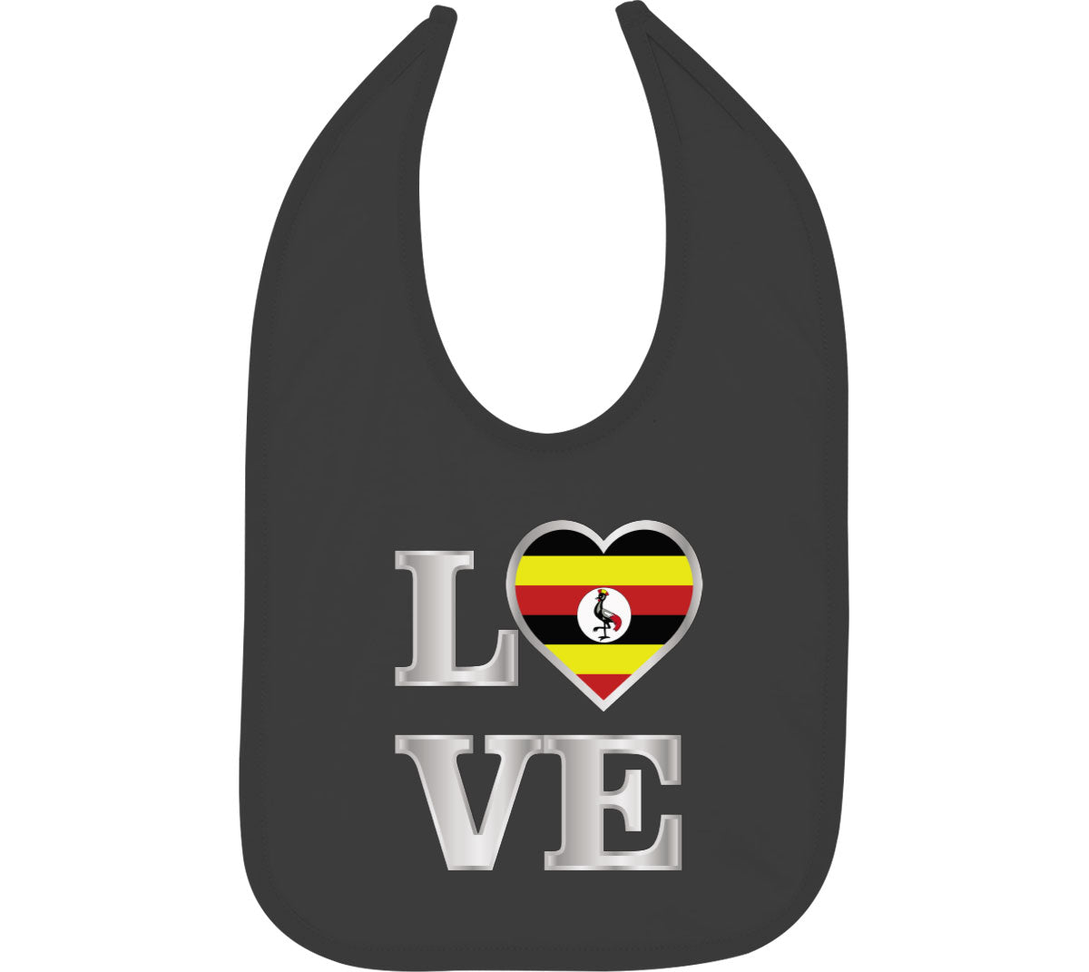 Uganda Love Baby Bib