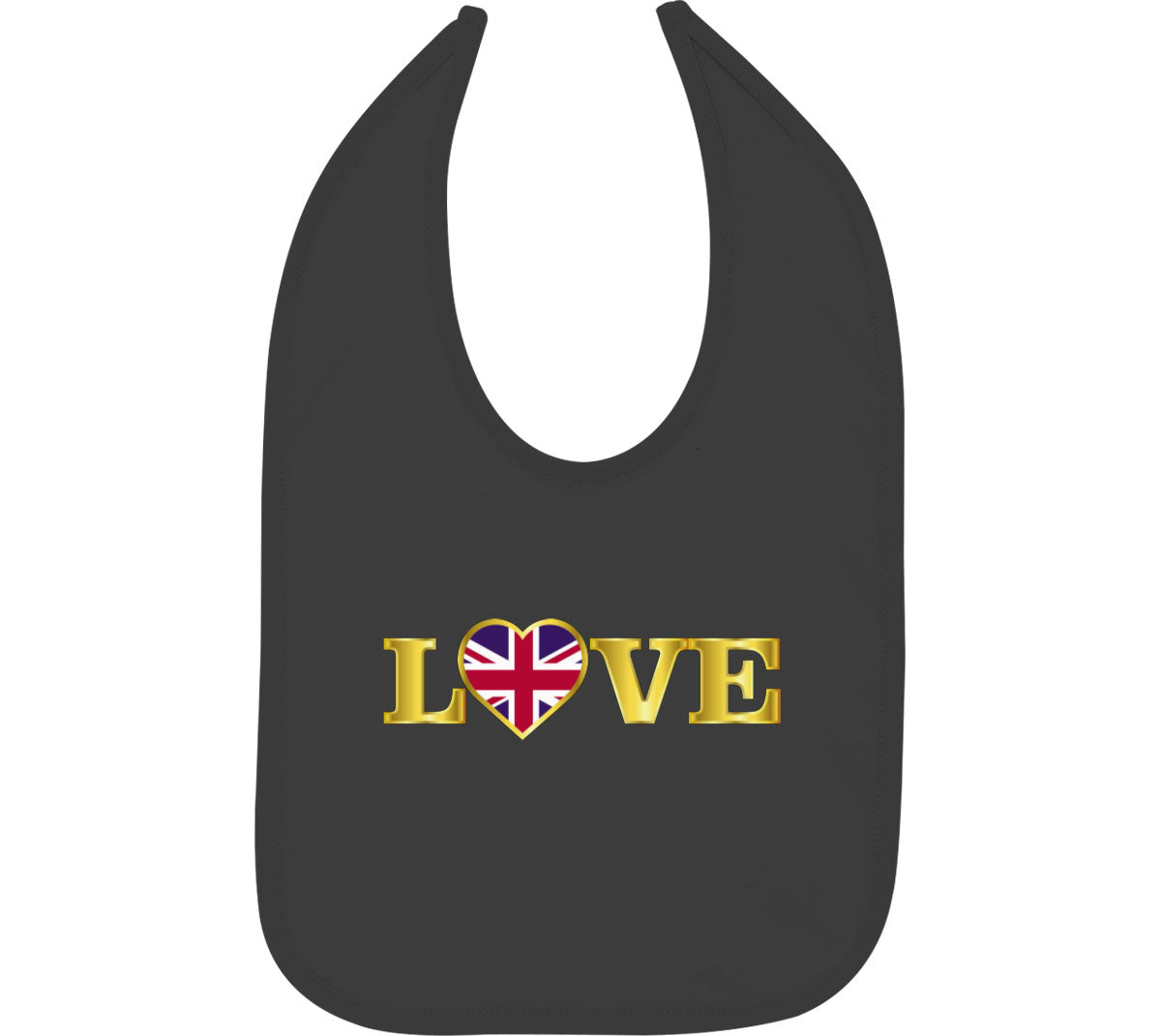 United Kingdom Love Baby Bib
