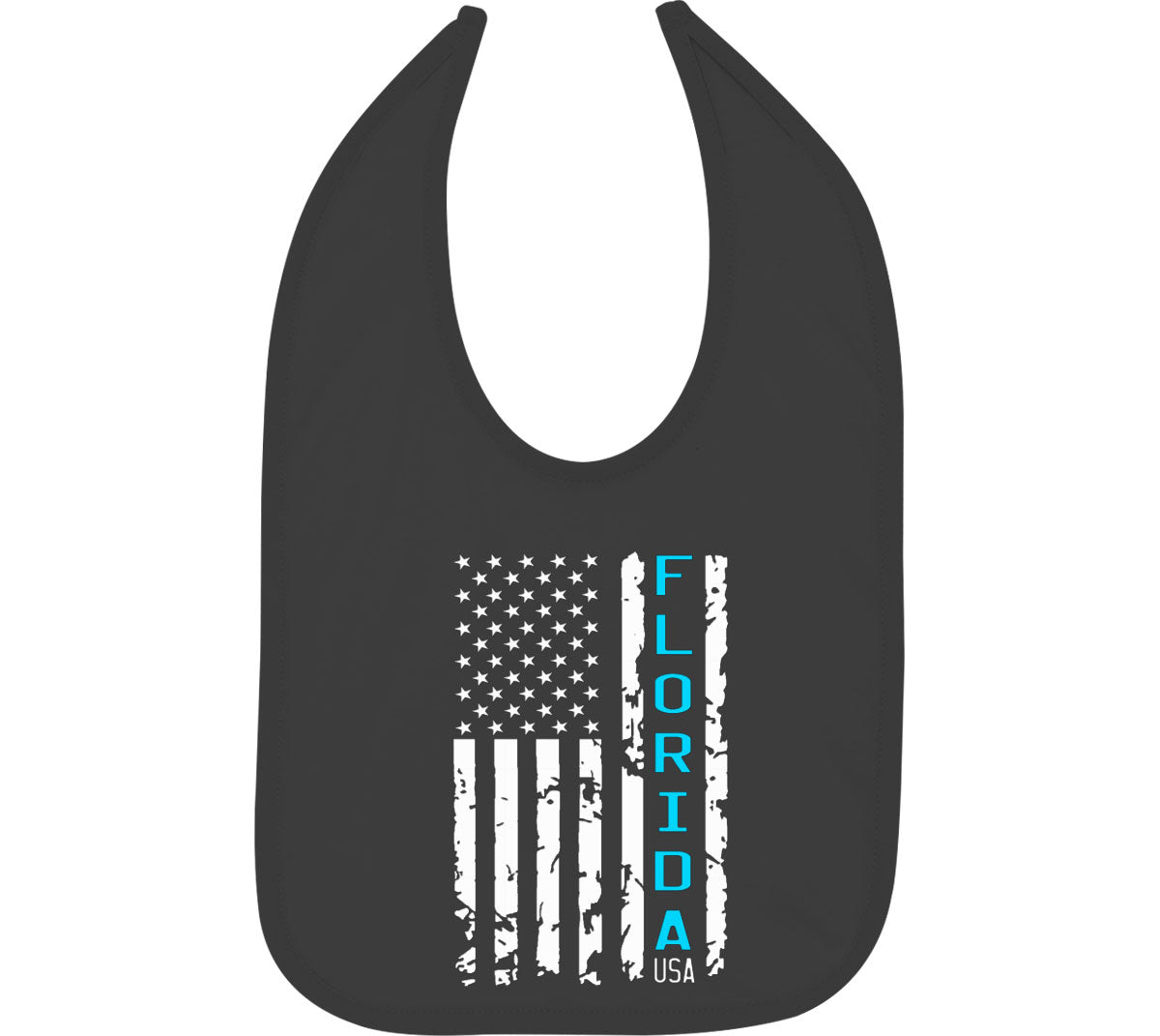 Florida American Flag Baby Bib