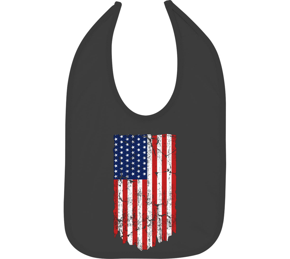 Distressed USA American Flag Baby Bib
