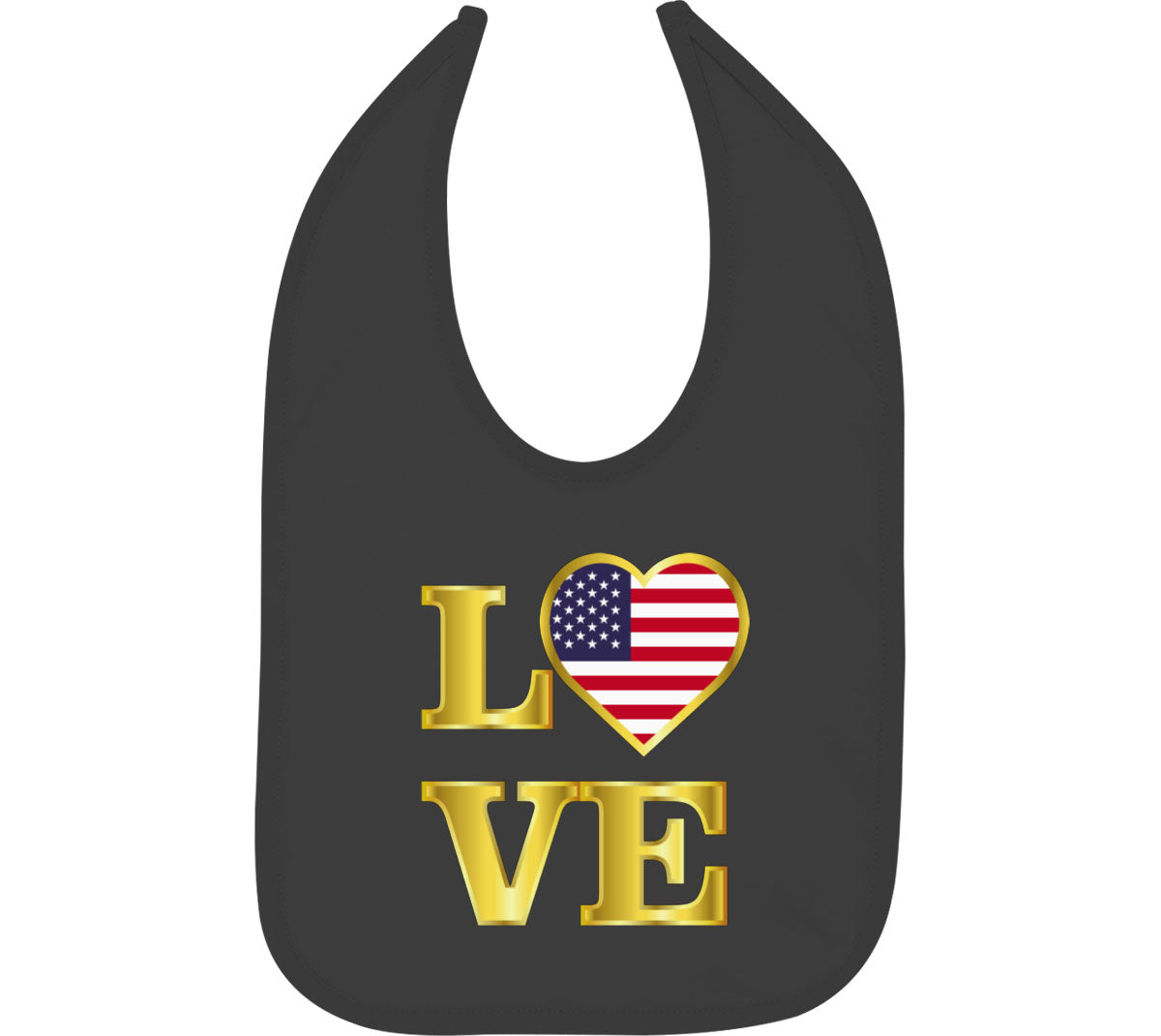USA Love Baby Bib