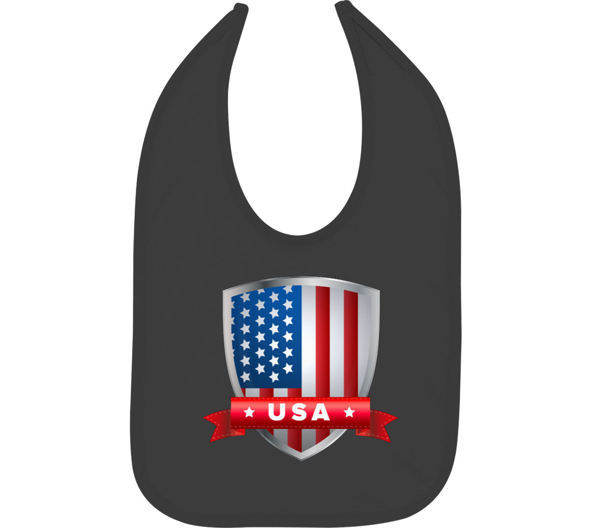 USA Shield Flag Baby Bib