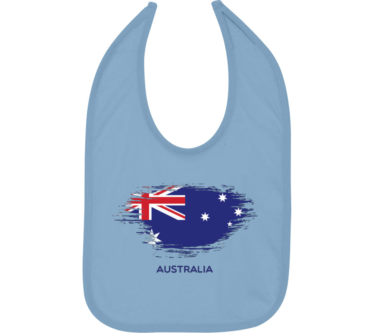 Australia Flag Love Baby Bib