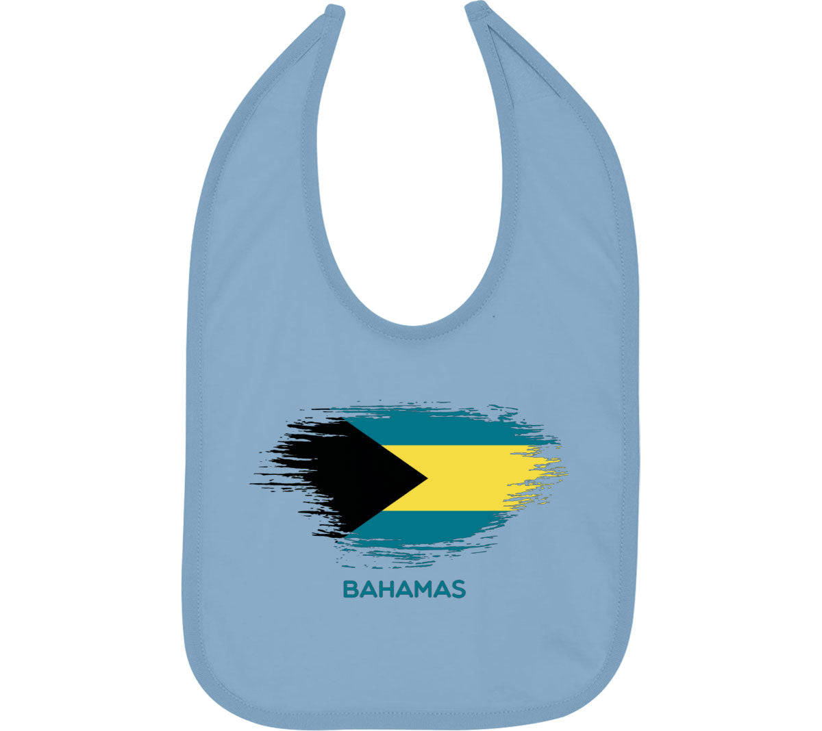 Bahamas Flag Baby Bib