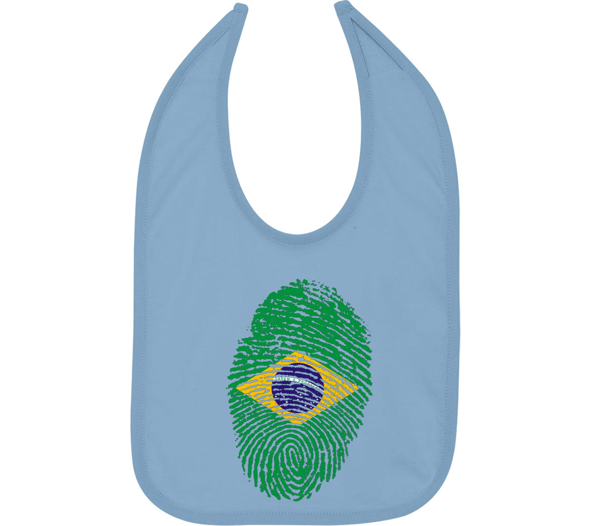 Brazil Fingerprint Baby Bib