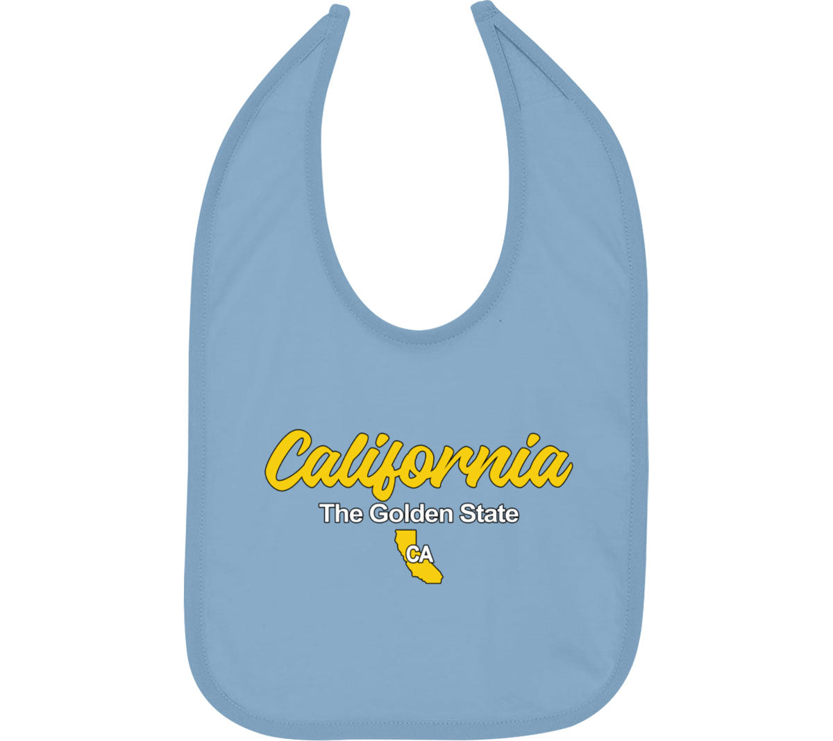 California The Golden State Baby Bib