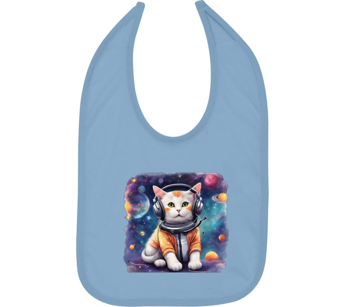 Cat In Space Baby Bib