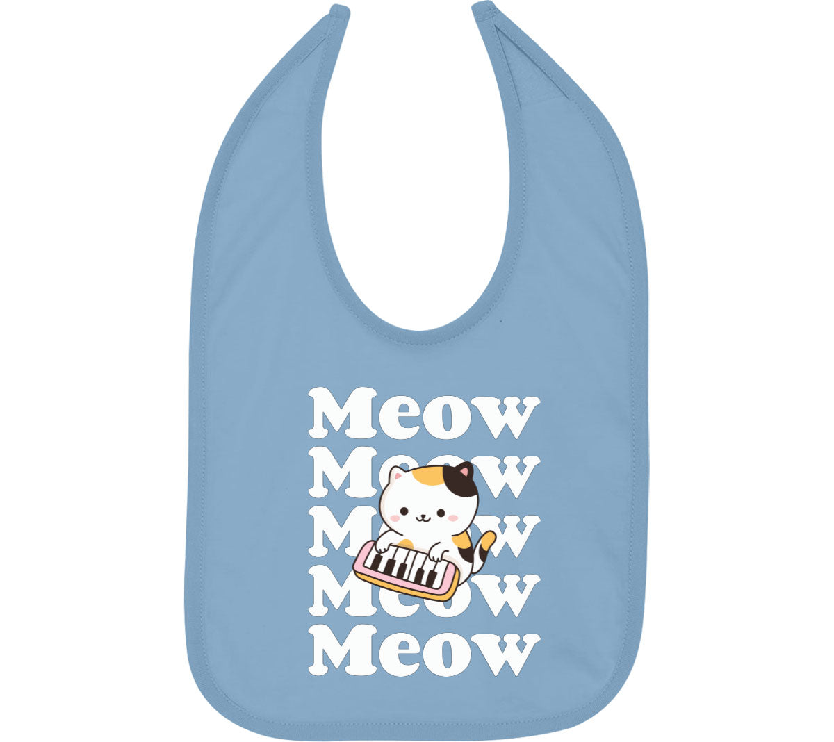 Cute Cat Meow Baby Bib