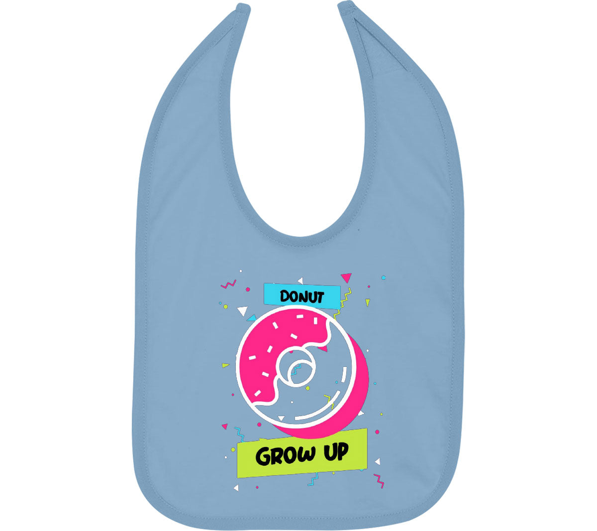 Donut Grow Up Birthday Baby Bib