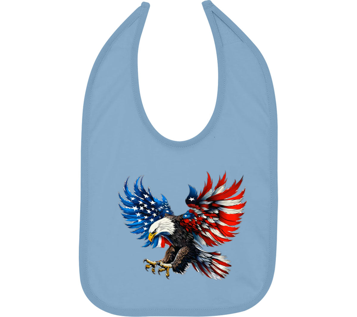 American Eagle Flag Independence Day Patriotic Baby Bib