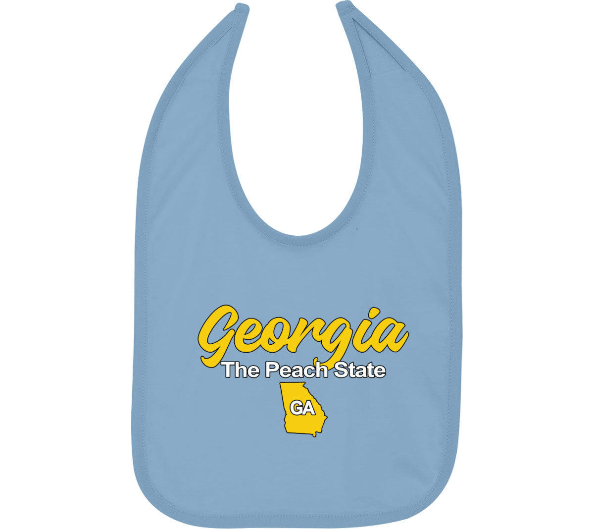 Georgia The Peach State Baby Bib